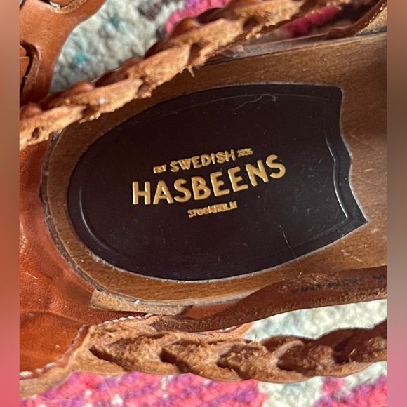 Swedish Hasbeens Gladiator Sandals - Cognac - 39 - Picture 9 of 10